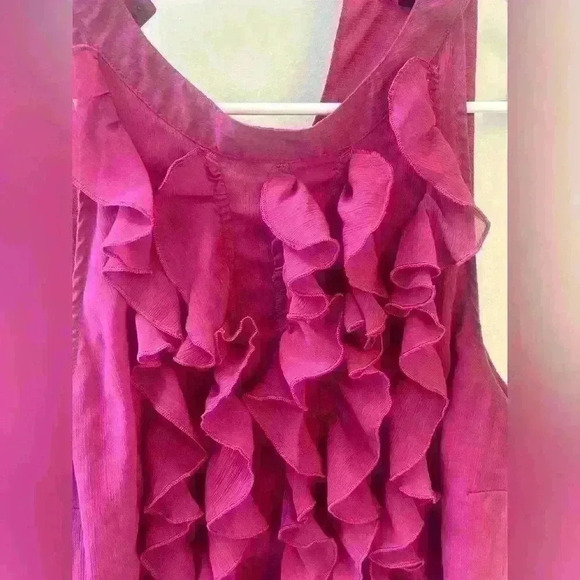 Mossimo magenta flowy dress tank top woman's large - Picture 2 of 10